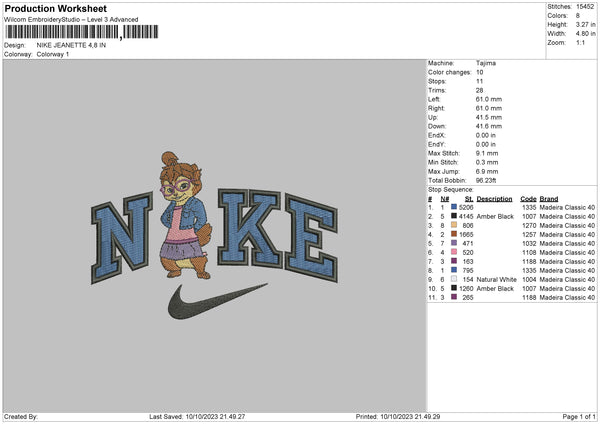 Nike Jeanette Embroidery File 6 sizes – Embropedia