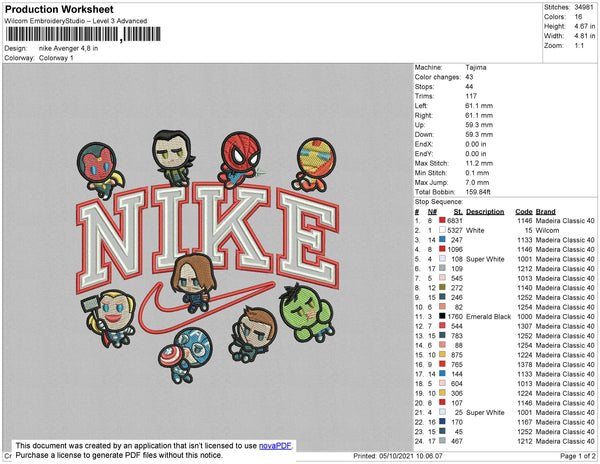 Nike Lakers Embroidery File 4 size – Embropedia